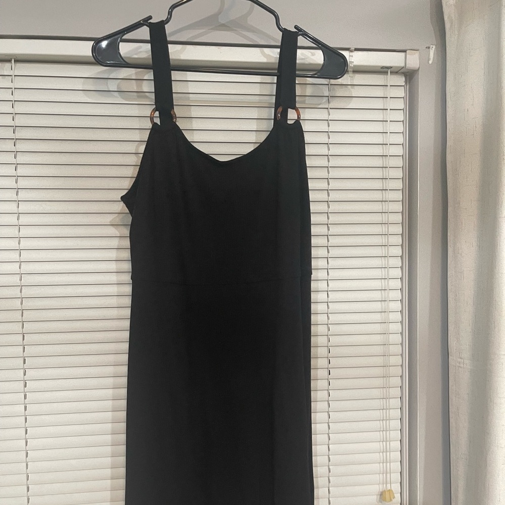 Plain black dress